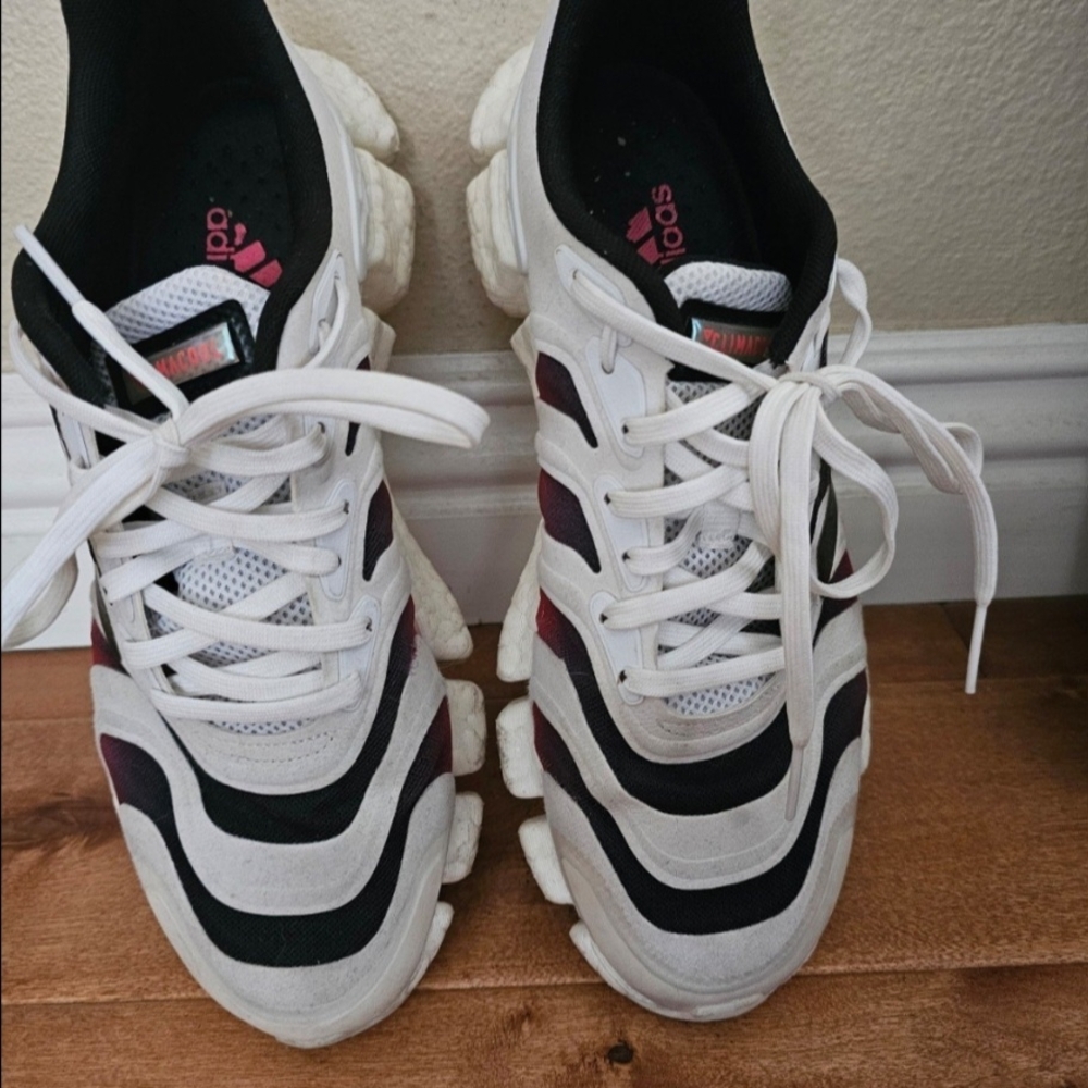 Adidas Women's White and Black Sneakers